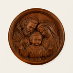 Holy Family Wooden Plaque: A Christian Symbol of Love, Faith, & Family