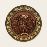 The Last Supper Round Wooden Sculpture