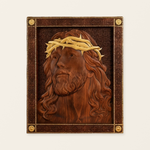 ✝️ Hand-Carved Jesus Thorn Crown Wood Art: A Christian Symbol of Redemption & Grace