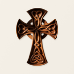 Celtic Love Cross Wood Wall Decor