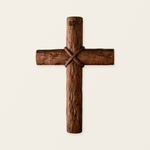 Hand-Carved Beechwood Intertwined Cross of Unity in Christ