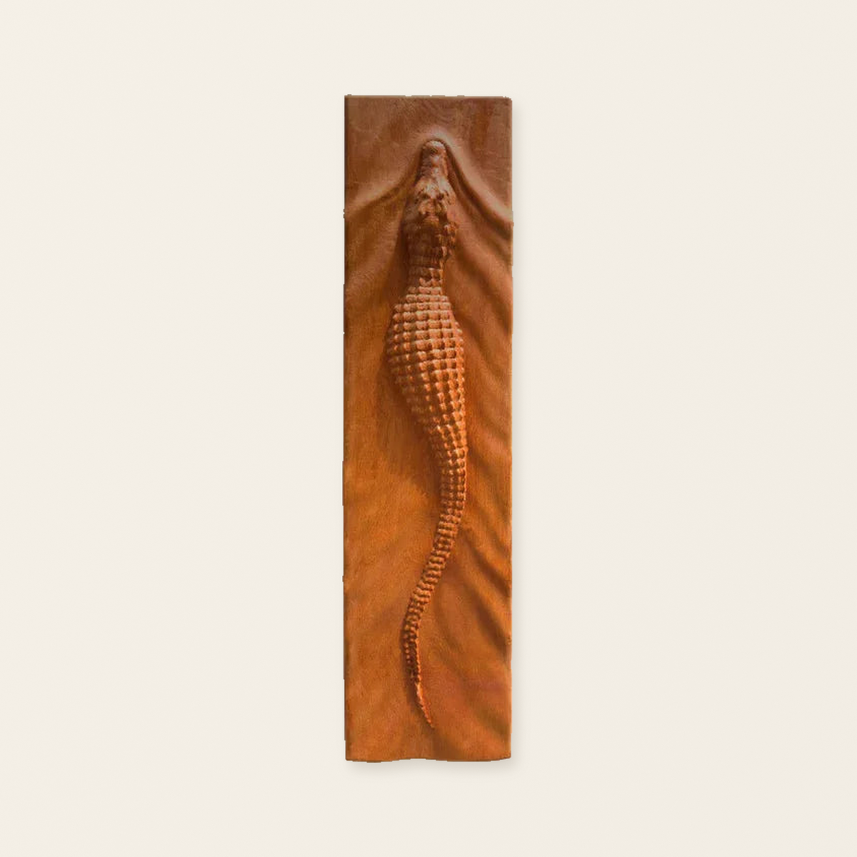 Crocodile Wall Mounted Wooden Wall Art