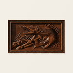 Fisherman Catching Dreams Wooden Wall Decor Wall Hanging