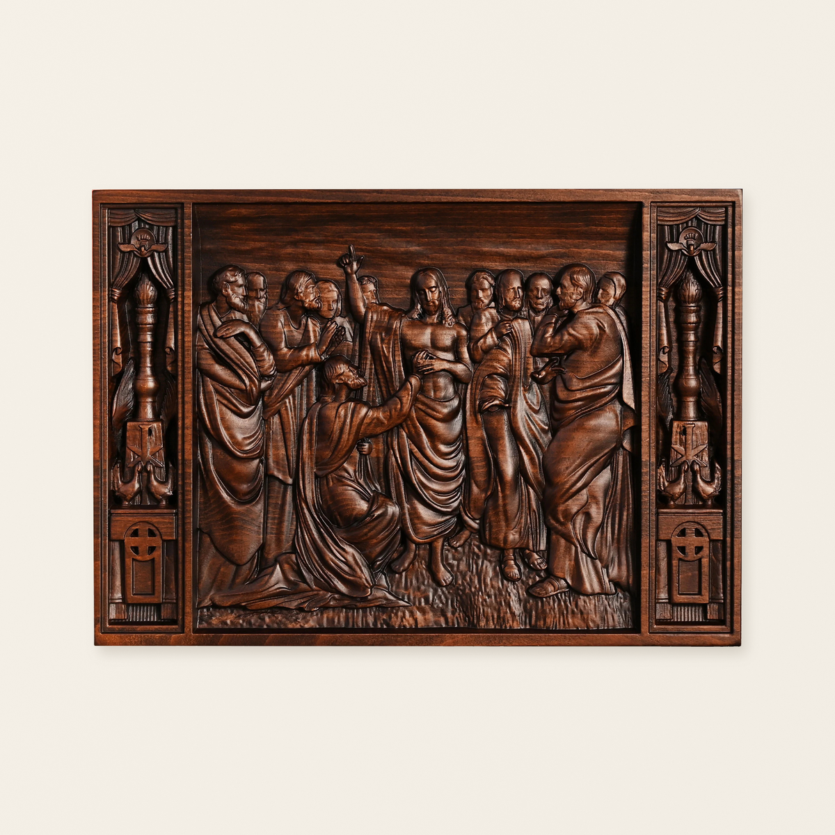 Jesus and the Apostles Wooden Wall Hanging