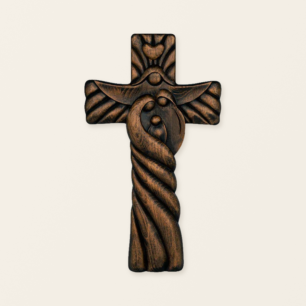 Holy Family Wooden Large Cross