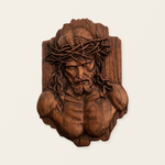 Jesus Crown of Thorns Beechwood Sculpture