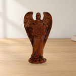 Metatron Angel Cube Beechwood Guardian Ornament: Soulful Resonance of Faith and Art