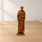 St. Peter Boxwood Sculpture  Hand-Carved Apostle Figure | Your Spiritual Companion in Faith & Restoration
