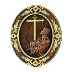 The Prayer in Gethsemane Solid Wood Carving: Find Steady Strength in His Sorrow