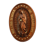 Vintage Colorful Our Lady of Guadalupe Wood Carving 🎨🪵 - Patron Saint of the Americas & Unborn Children 🙏🛡️