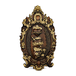 Three Sacred Hearts of the Holy Family | Solid Wood Carving Gift