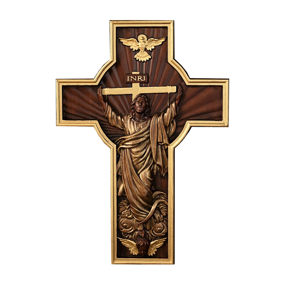 INRI Jesus Ascension Wooden Cross: A Christian Symbol of Victory & Hope