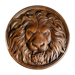 Lion Head Wooden Wall Art: Symbol of Christ the Lion of Judah
