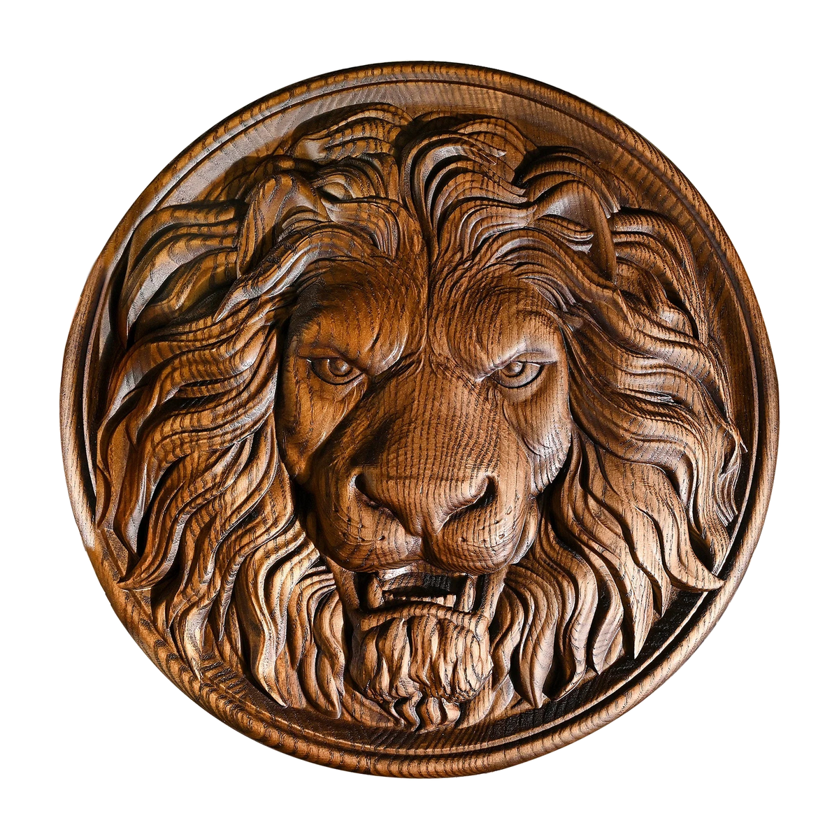 Lion Head Wooden Wall Art: Symbol of Christ the Lion of Judah