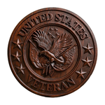 "I'm a Veteran" Roundel Woodcarving - A Tribute to All Veterans