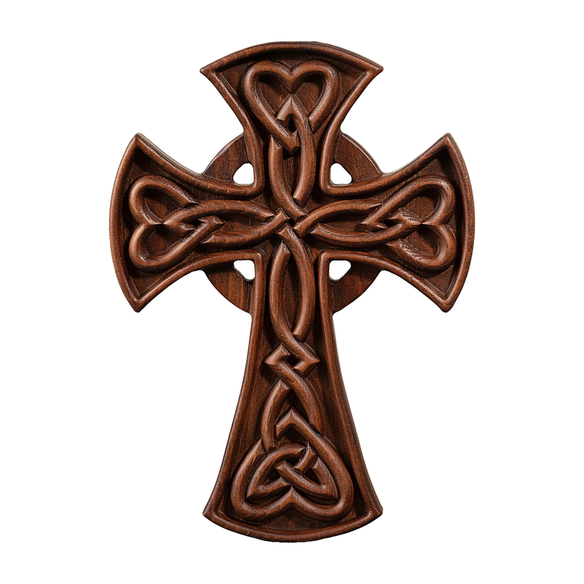 Celtic Love Cross Wood Wall Decor