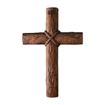 Hand-Carved Beechwood Intertwined Cross of Unity in Christ