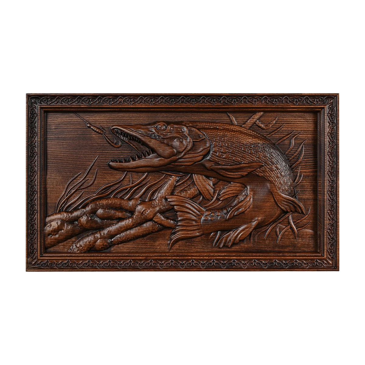 Fisherman Catching Dreams Wooden Wall Decor Wall Hanging