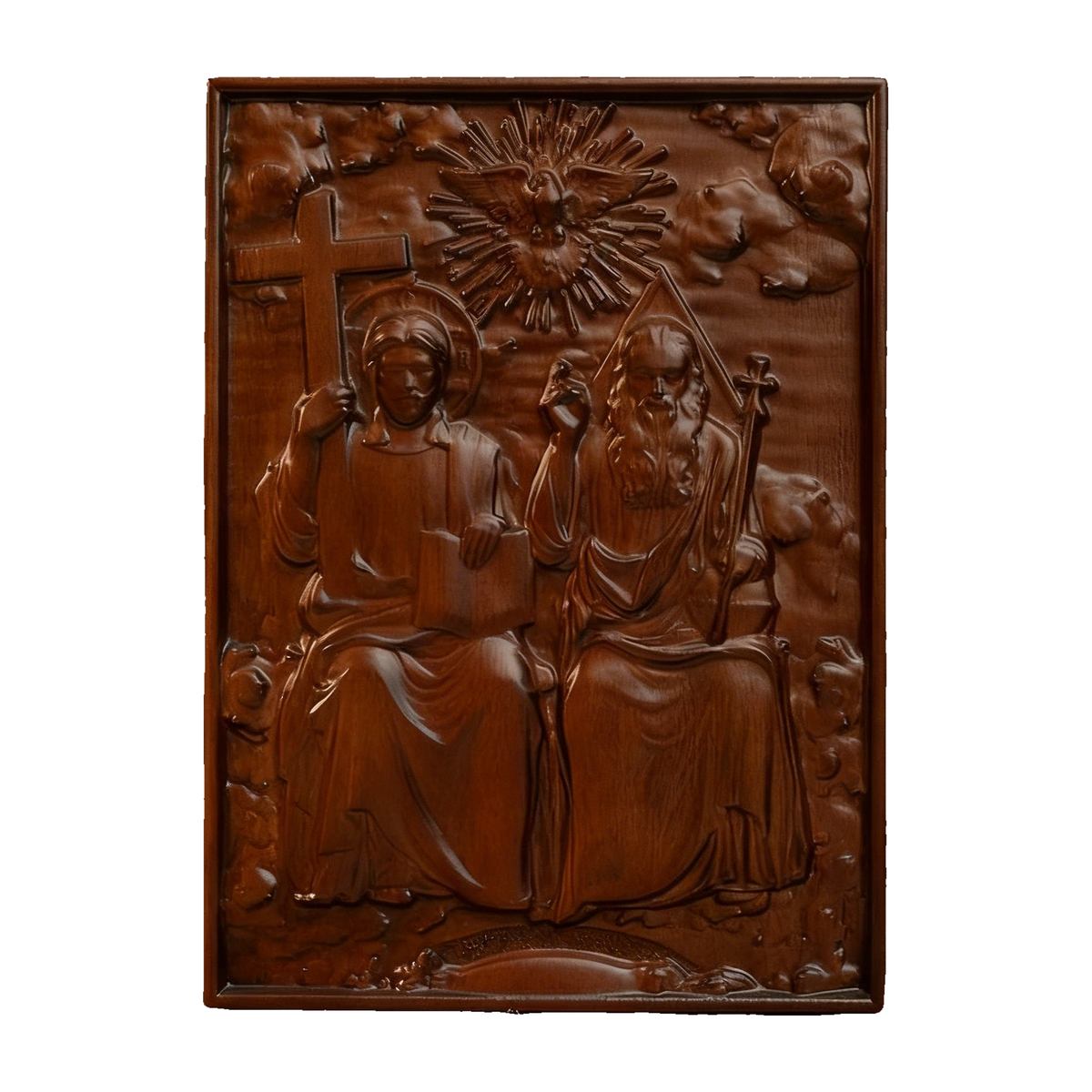 Holy Trinity Wooden Wall Decoration