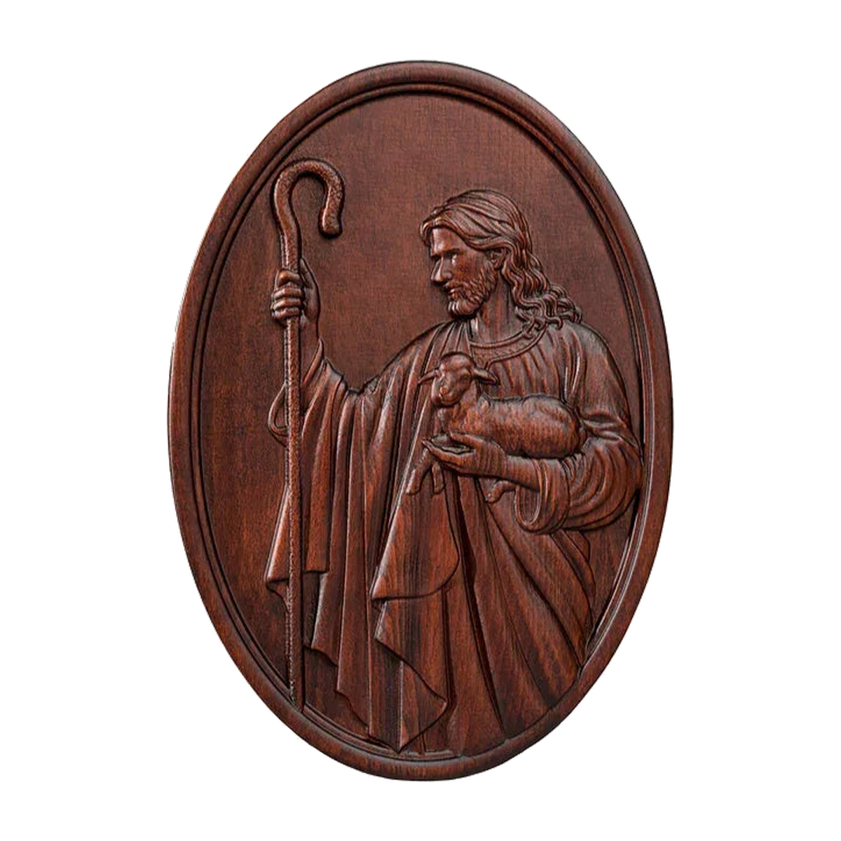 Shepherd Jesus Wooden Wall Decoration