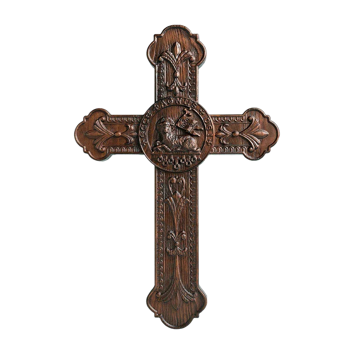 Lamb of God Wooden Cross Wall Decoration - Passover Lamb