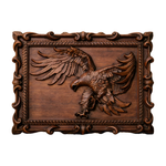 Hand-Carved Beech Wood Eagle Art: For the Bold & Spirited